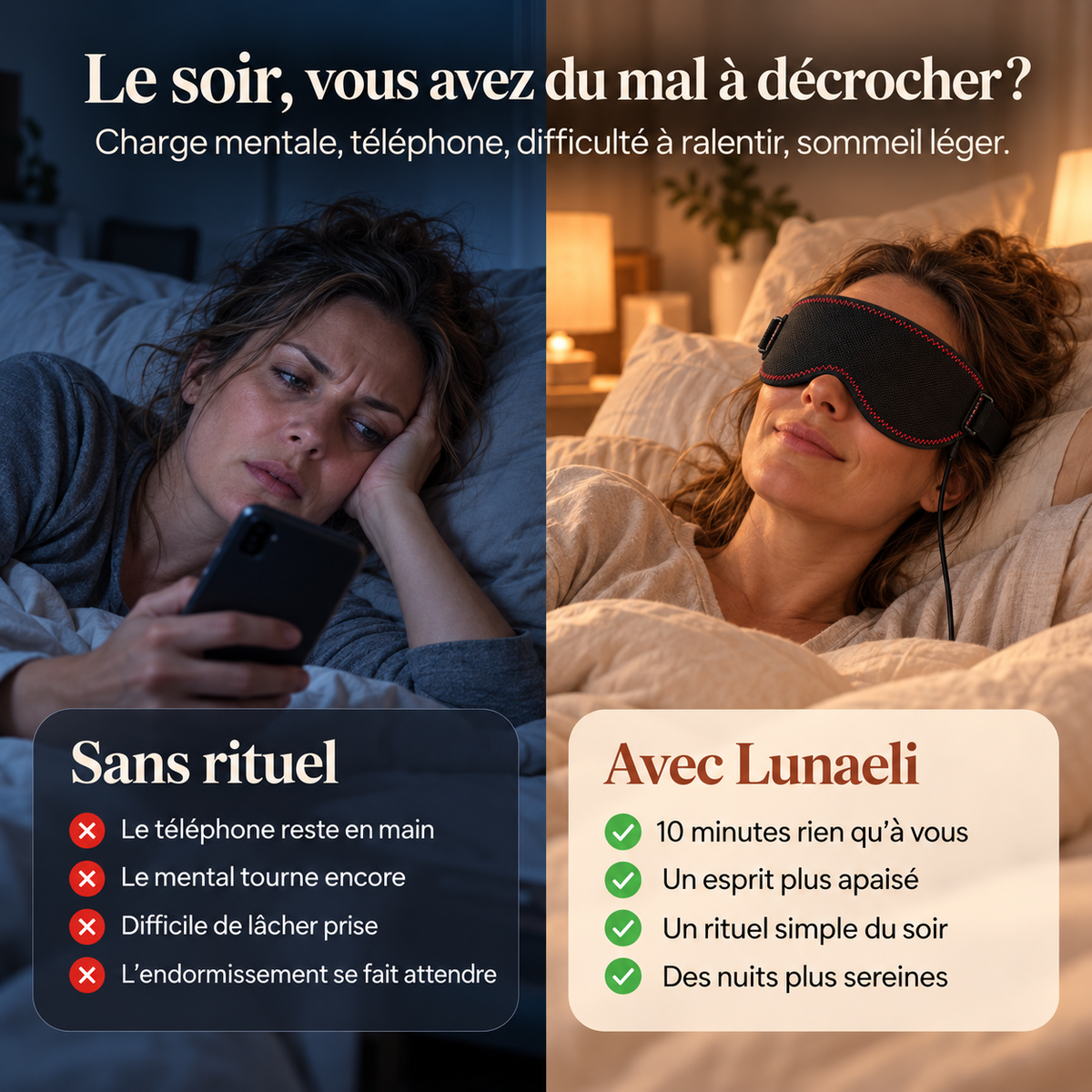 La soirée avant et avec le rituel Lunaeli