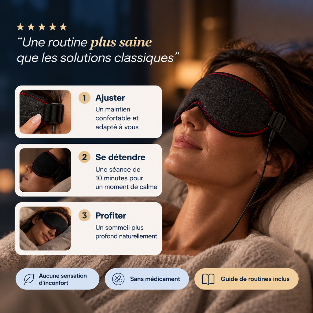 Masque chauffant Lunaeli et son guide offert en français