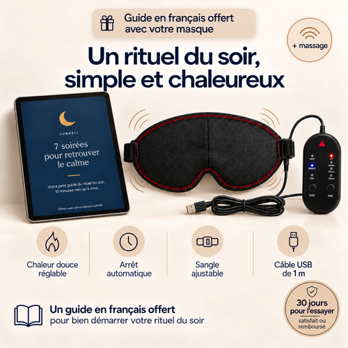 Masque Lunaeli Relax avec chaleur douce et massage par vibration